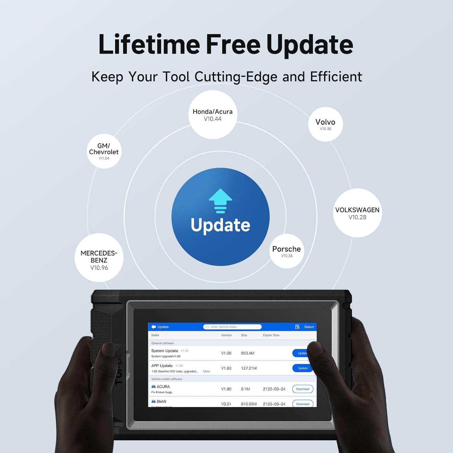 TOPDON OBD2 Diagnostic Device ArtiDiag800BT, All System Diagnostics and 28 Service Functions, OBD2 Diagnostic Device for All Vehicles, 2 Years Free Update, Wireless Connection, Black