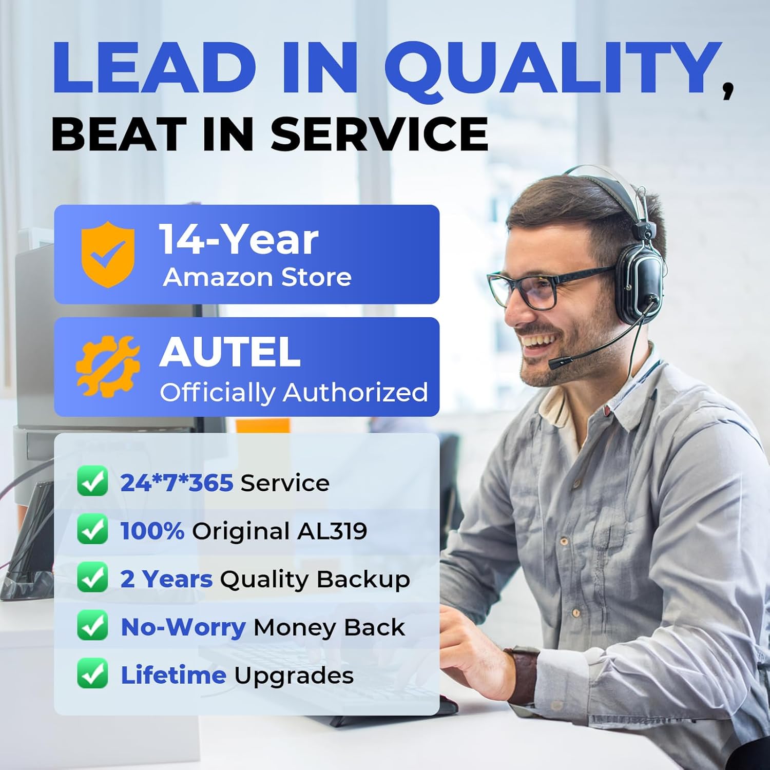 Autel AL319 OBD2 Diagnostic Device, Read and Remove Error Code, Display Real Time Data and Vehicle Information (German Online Download)