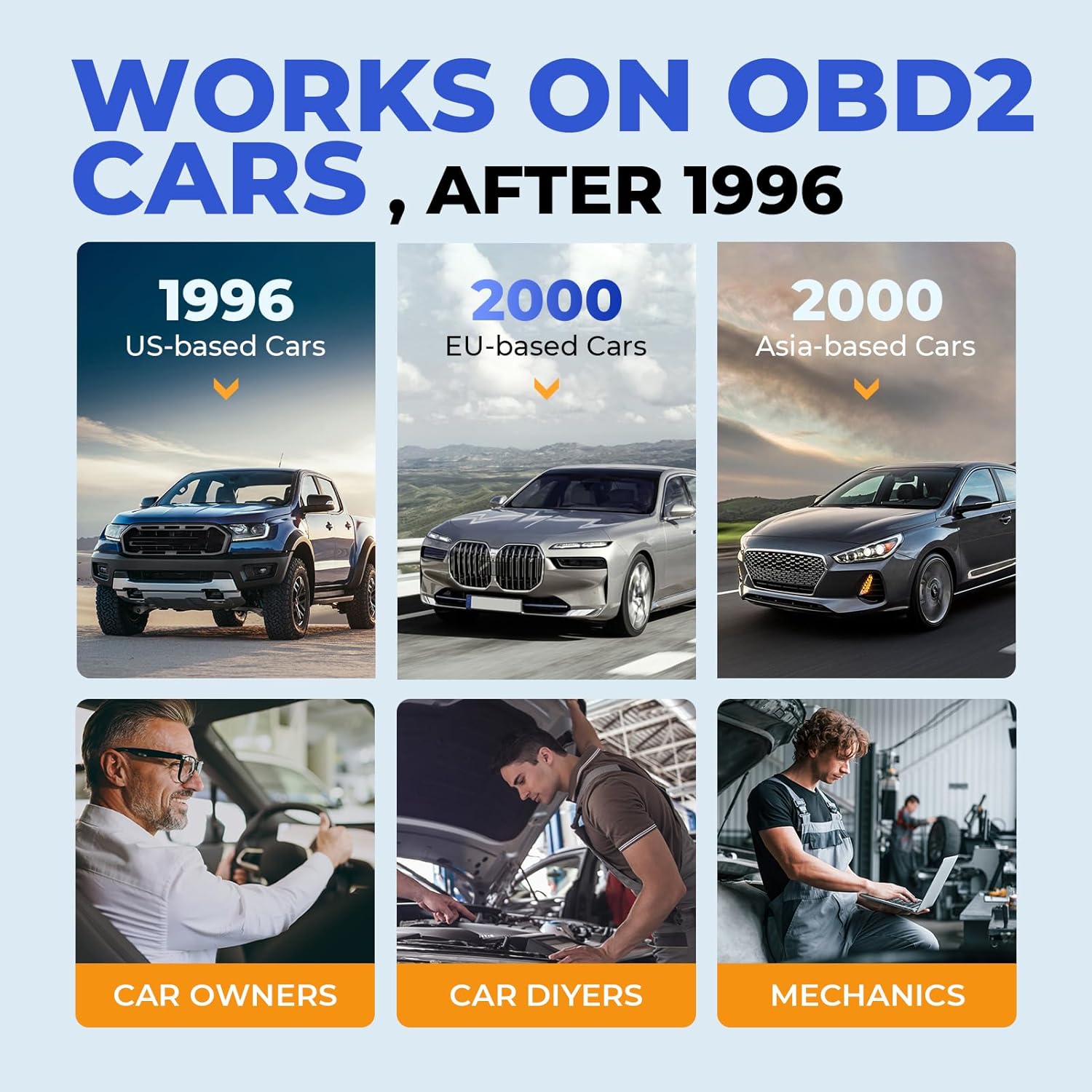 Autel AL319 OBD2 Diagnostic Device, Read and Remove Error Code, Display Real Time Data and Vehicle Information (German Online Download)